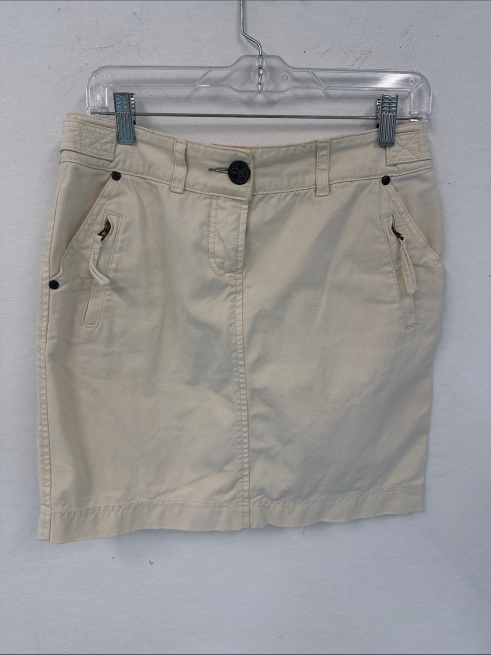 Anthropologie Cidra cream Denim Skirt